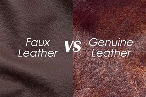 genuine leather vs faux.